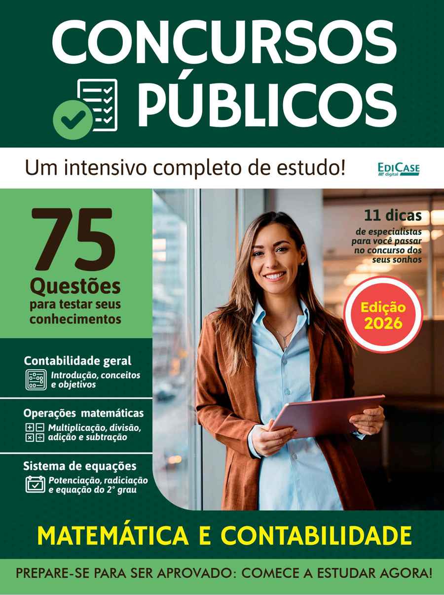 Apostilas Concursos Públicos issue Edição 04 - 2026 - Matemática e Contabilidade