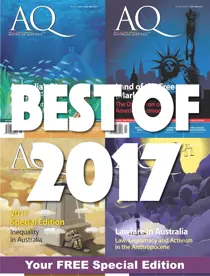 AQ: Australian Quarterly 88.5 Best of 2017 - SPECIAL