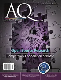 AQ: Australian Quarterly 84.3 
                issue AQ: Australian Quarterly 84.3