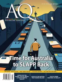 AQ: Australian Quarterly 96.3 
                issue AQ: Australian Quarterly 96.3