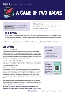  A Game of Two Halves 
                issue  A Game of Two Halves