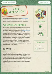  Art job Application Aquila Magazine 
                issue  Art job Application Aquila Magazine