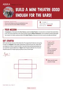 Build a mini theatre 
                issue Build a mini theatre