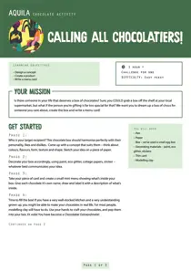  Calling all Chocolatiers 
                issue  Calling all Chocolatiers
