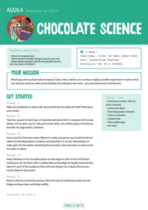  Chocolate Science  
                issue  Chocolate Science 
