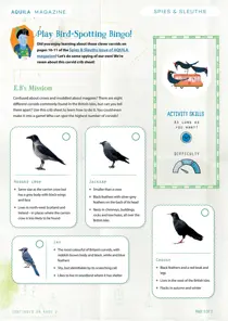 Corvid Crib AQUILA Magazine Awesome Activities 
                issue Corvid Crib AQUILA Magazine Awesome Activities