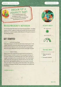  Dream Up Your Perfect Day 
                issue  Dream Up Your Perfect Day