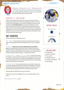  Forced perspective aquila magazine giants activity 
                issue  Forced perspective aquila magazine giants activity