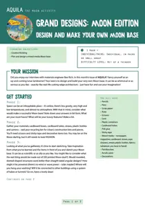 Grand designs   Moon edition 
                issue Grand designs   Moon edition