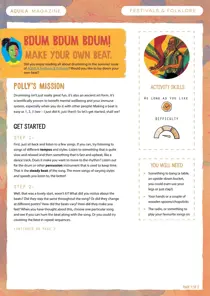 Make a Beat aquila magazine 
                issue Make a Beat aquila magazine