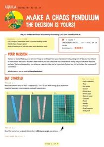 Make a chaos pendulum 
                issue Make a chaos pendulum