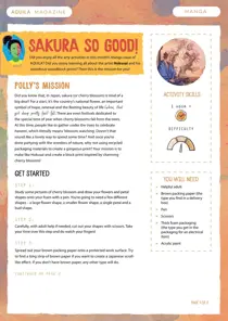  Make a Cherry Blossom Print Aquila Magazine Activity 
                issue  Make a Cherry Blossom Print Aquila Magazine Activity