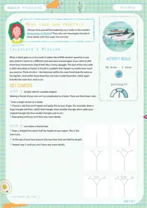 make your own Fractals Aquila magazine 
                issue make your own Fractals Aquila magazine