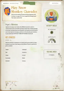  Monkey Charades Aquila Magazine Activity 
                issue  Monkey Charades Aquila Magazine Activity