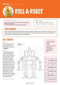  Roll a Robot 
                issue  Roll a Robot
