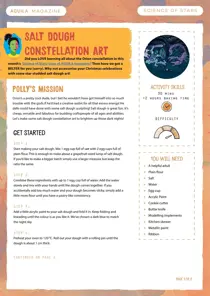 Salt dough constellations 
                issue Salt dough constellations