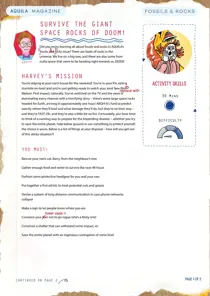 Survive giant space rocks Jen edit 
                issue Survive giant space rocks Jen edit