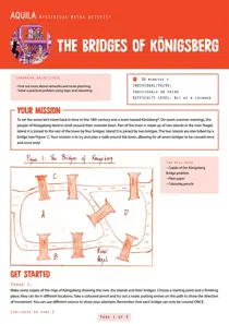 The Bridges of Konigsberg 
                issue  The Bridges of Konigsberg