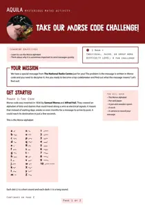  Translate a Morse message from the National Radio Centre 
                issue  Translate a Morse message from the National Radio Centre