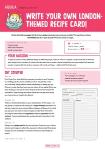 Write your own London themed recipe card 
                issue Write your own London themed recipe card