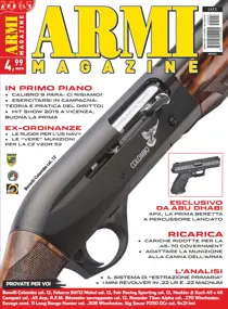 ARMI MAGAZINE  APRILE 2015 
                issue ARMI MAGAZINE  APRILE 2015