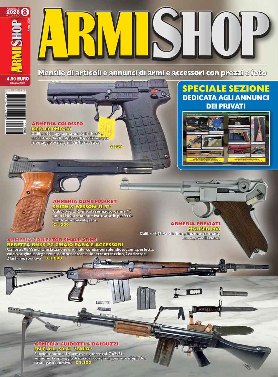 ARMI SHOP issue Agosto 2026