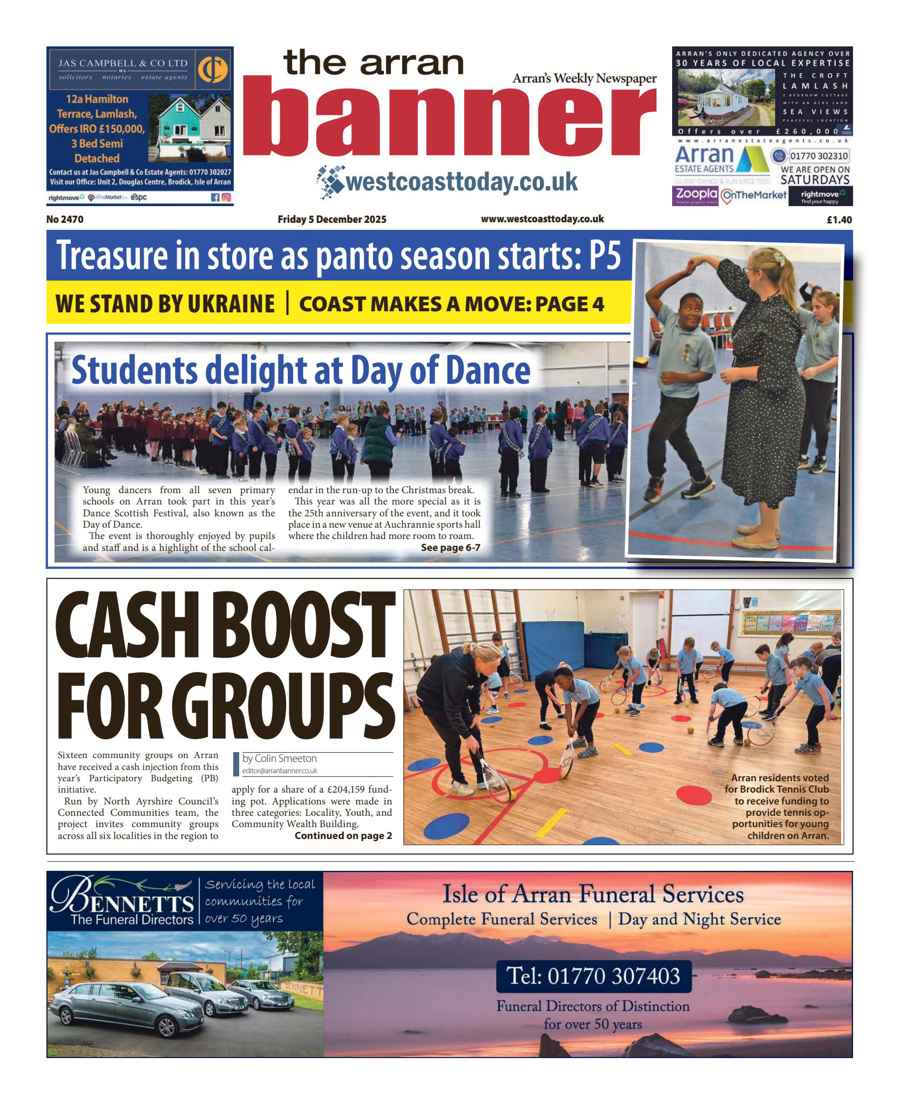 Arran Banner issue Friday, December 05, 2025