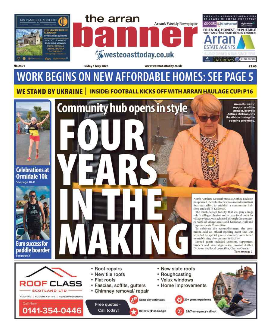 Arran Banner issue Friday, May 01, 2026