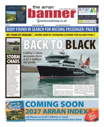 Arran Banner issue Friday, October 30, 2026