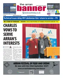Arran Banner Friday, September 20, 2024
