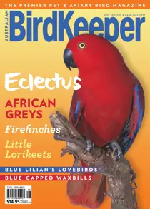 BirdKeeper Vol 30 Issue 8 
                issue BirdKeeper Vol 30 Issue 8