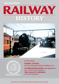 Australian Railway History April 2018