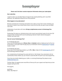 Bass Player US Important Information