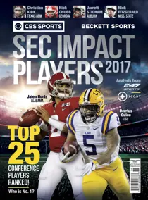 Beckett Football Magazine Impact Players's of SEC 2017