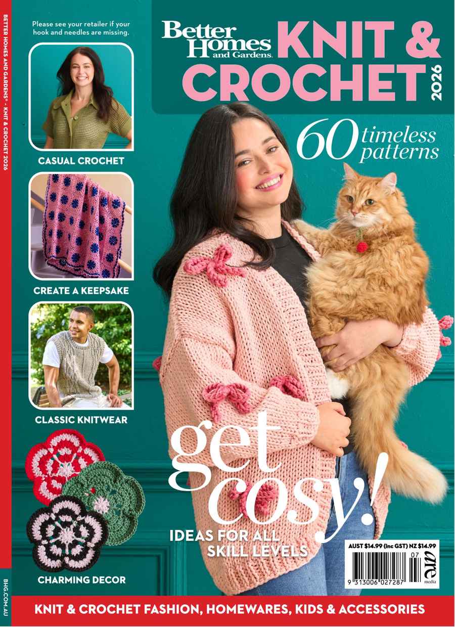 Better Homes and Gardens (Aus) issue Knit & Crochet 2026