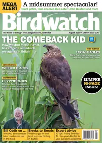 August 2019 – WITH FREE OFFICIAL BIRDFAIR 2019 PROGRAMME 
                issue August 2019 – WITH FREE OFFICIAL BIRDFAIR 2019 PROGRAMME