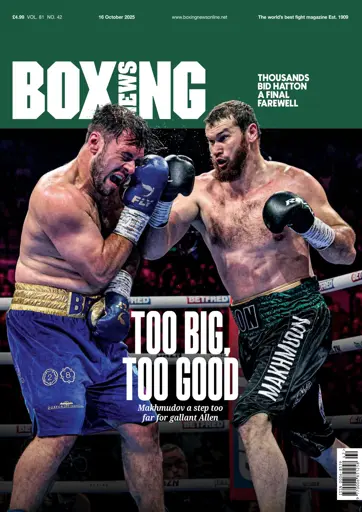 Boxing News Demo issue October 16 2025