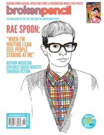 Issue 58, Winter, Rae Spoon 
                issue Issue 58, Winter, Rae Spoon