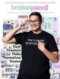 Broken Pencil Issue 79: Deaf Zinester's Won't Wait Up 