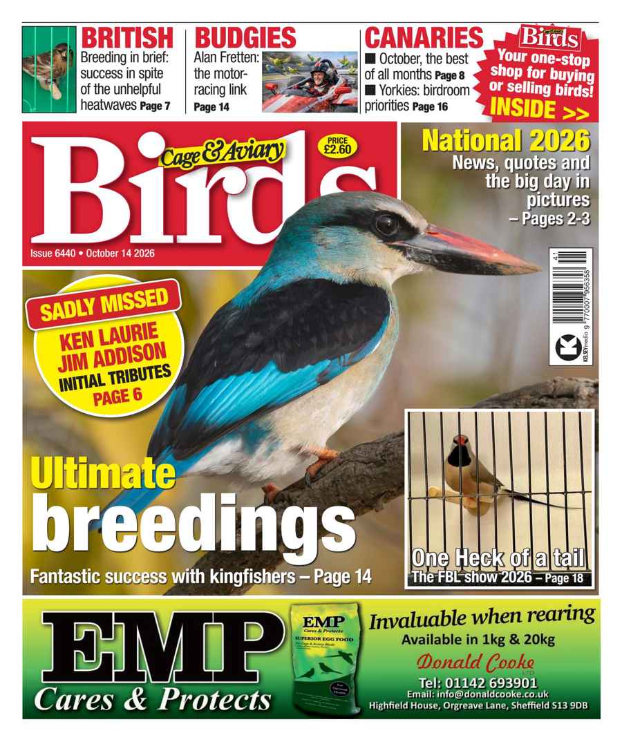 Cage & Aviary Birds issue 14th October 2026
