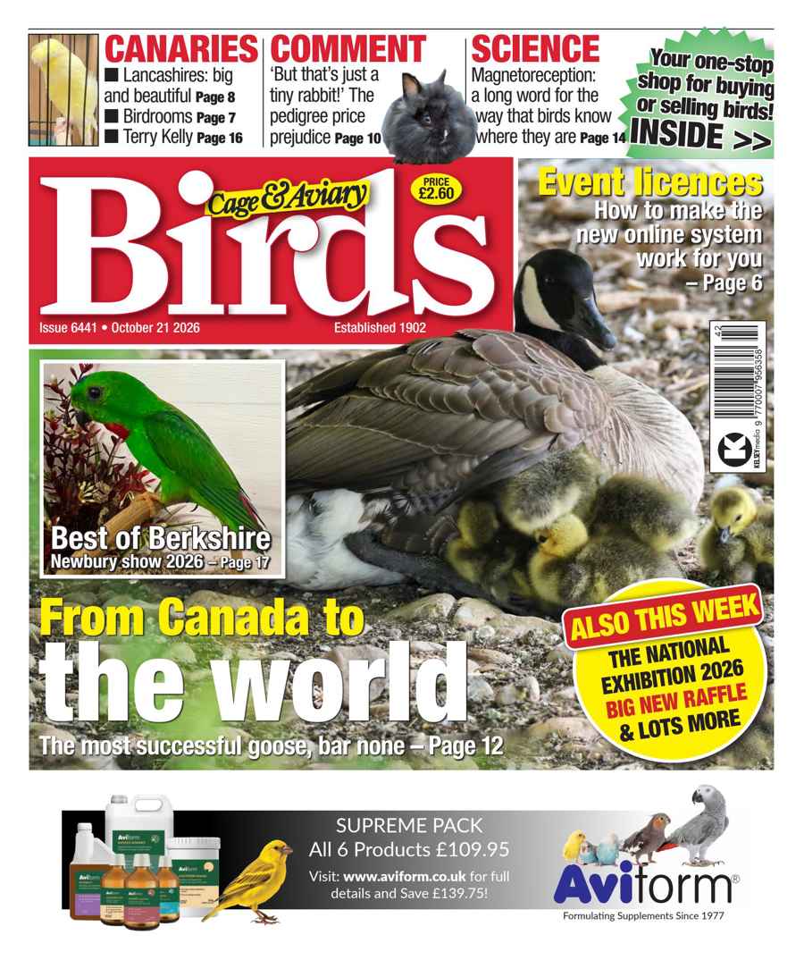 Cage & Aviary Birds issue 21st October 2026