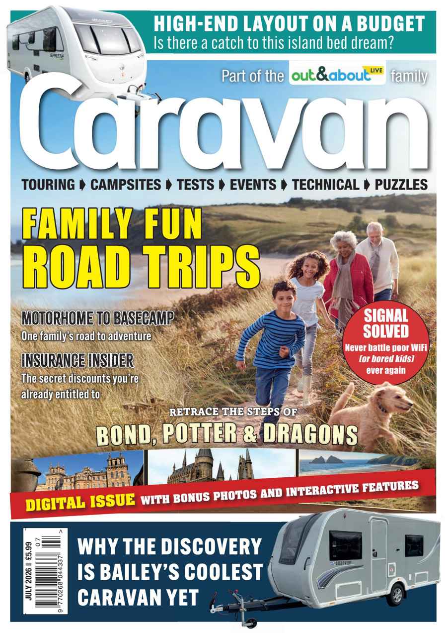Caravan Magazine issue Family fun road trips - Caravan July 2026