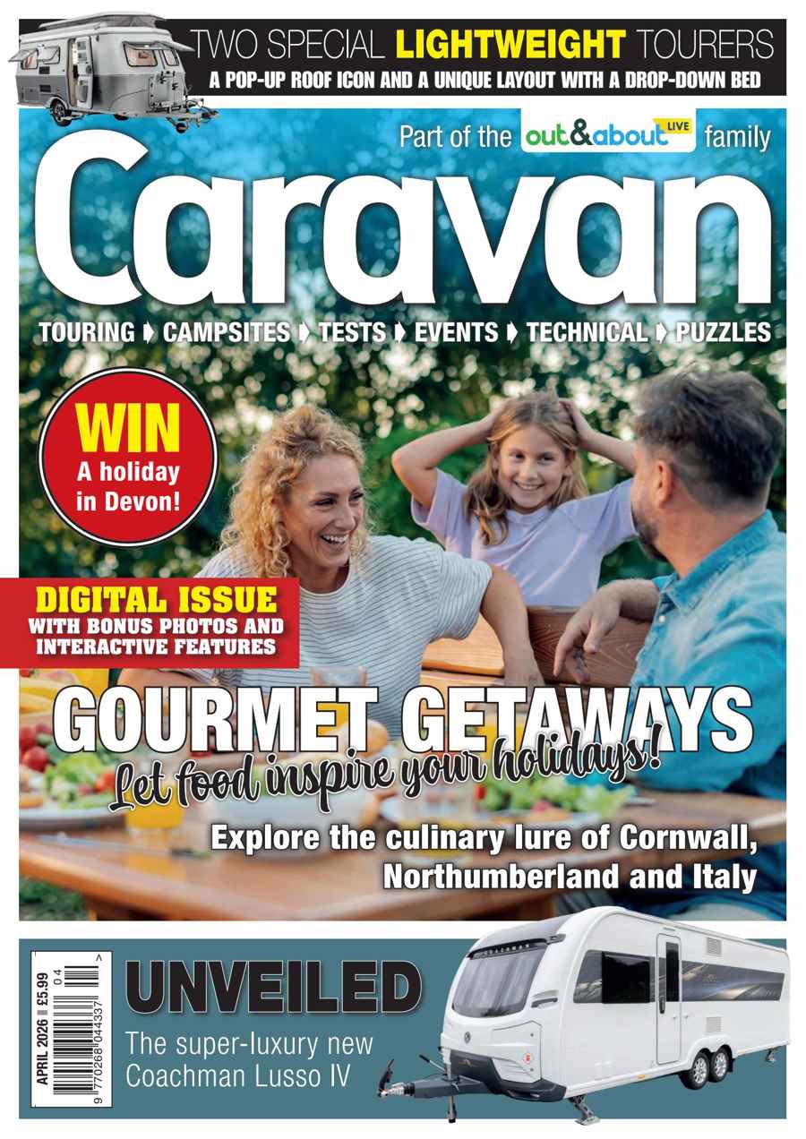 Caravan Magazine issue Gourmet Getaways - Caravan April 2026