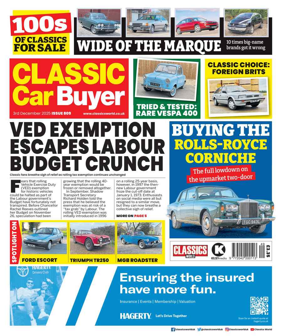 Classic Car Buyer issue 03-Dec-25