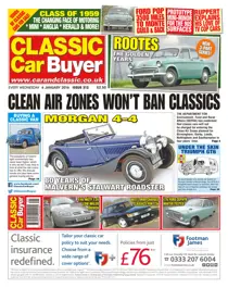 No. 312 Clean Air Zones Won't Ban Classics 
                issue No. 312 Clean Air Zones Won't Ban Classics