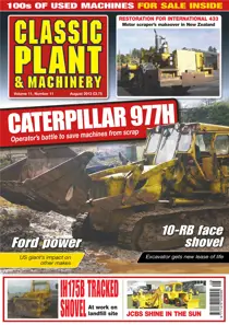 Plant & Machinery August 2013 
                issue Plant & Machinery August 2013
