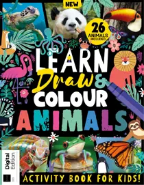 Creative Bookazine Learn, Draw & Colour: Animals Fourth Edition