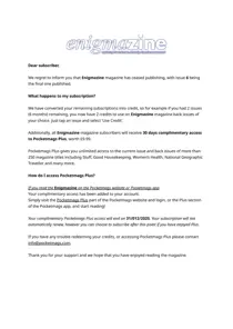 Important Notice 
                issue Important Notice