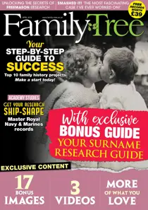 Family Tree April 2019 
                issue Family Tree April 2019