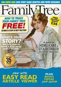 Family Tree April 2020 
                issue Family Tree April 2020